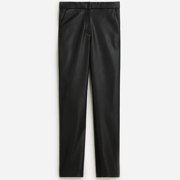 J Crew Tall Kate straight-leg pant in faux leather BU143 - Picture 1 of 5